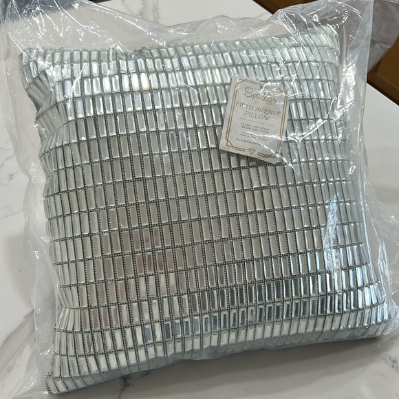 NWT Sparkles Home Rhinestones glass Pillow “Fifth Ave pillow” - Picture 1 of 6